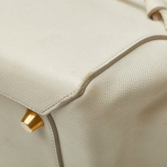 CELINE Ivory Leather Shoulder Bag - Picture 10 of 16